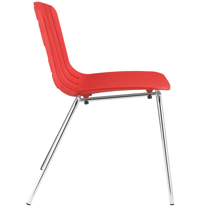 Modway Outlet Trace Dining Side Chair by Modway  Bar and Dining Furniture Red - EEI-1495-RED