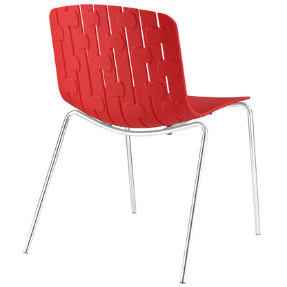 Modway Outlet Trace Dining Side Chair by Modway  Bar and Dining Furniture Red - EEI-1495-RED
