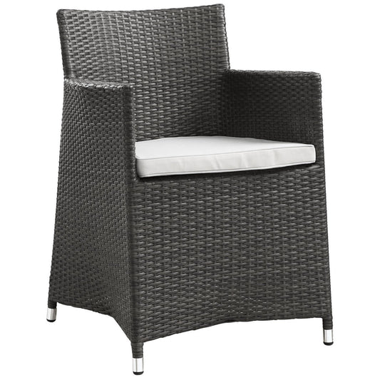 Modway Outlet Junction Dining Outdoor Patio Armchair by Modway  Outdoor Furniture Furniture Brown White - EEI-1505-BRN-WHI