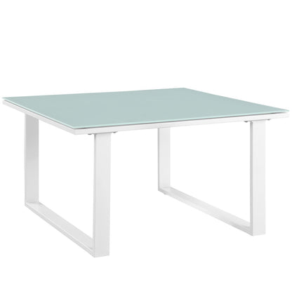 Modway - Fortuna Outdoor Patio Side Table by Modway  Outdoor Furniture Bar and Dining White - EEI-1515-WHI-SET