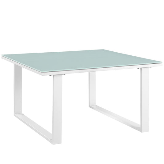 Modway - Fortuna Outdoor Patio Side Table by Modway  Outdoor Furniture Bar and Dining White - EEI-1515-WHI-SET