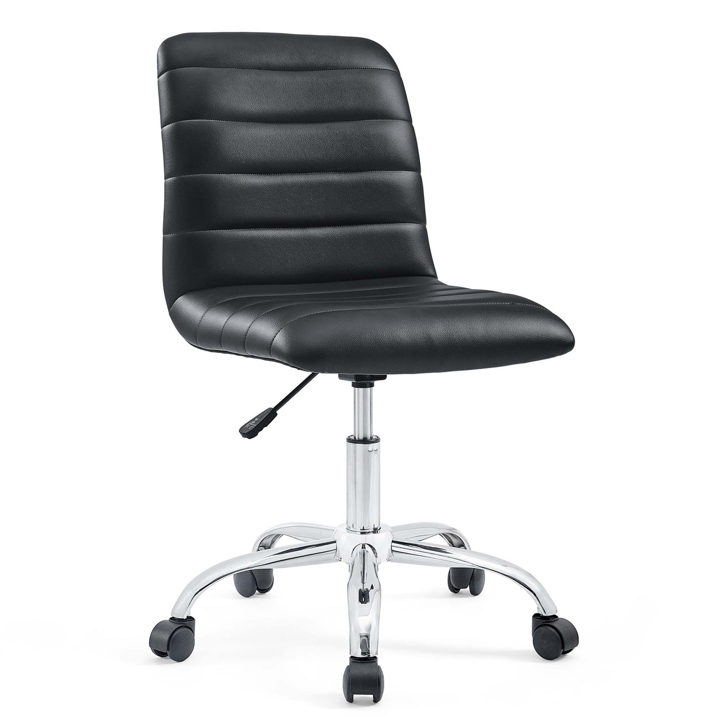 Modway - Ripple Armless Mid Back Vinyl Office Chair by Modway  Office Furniture Office Chairs Black - EEI-1532-BLK