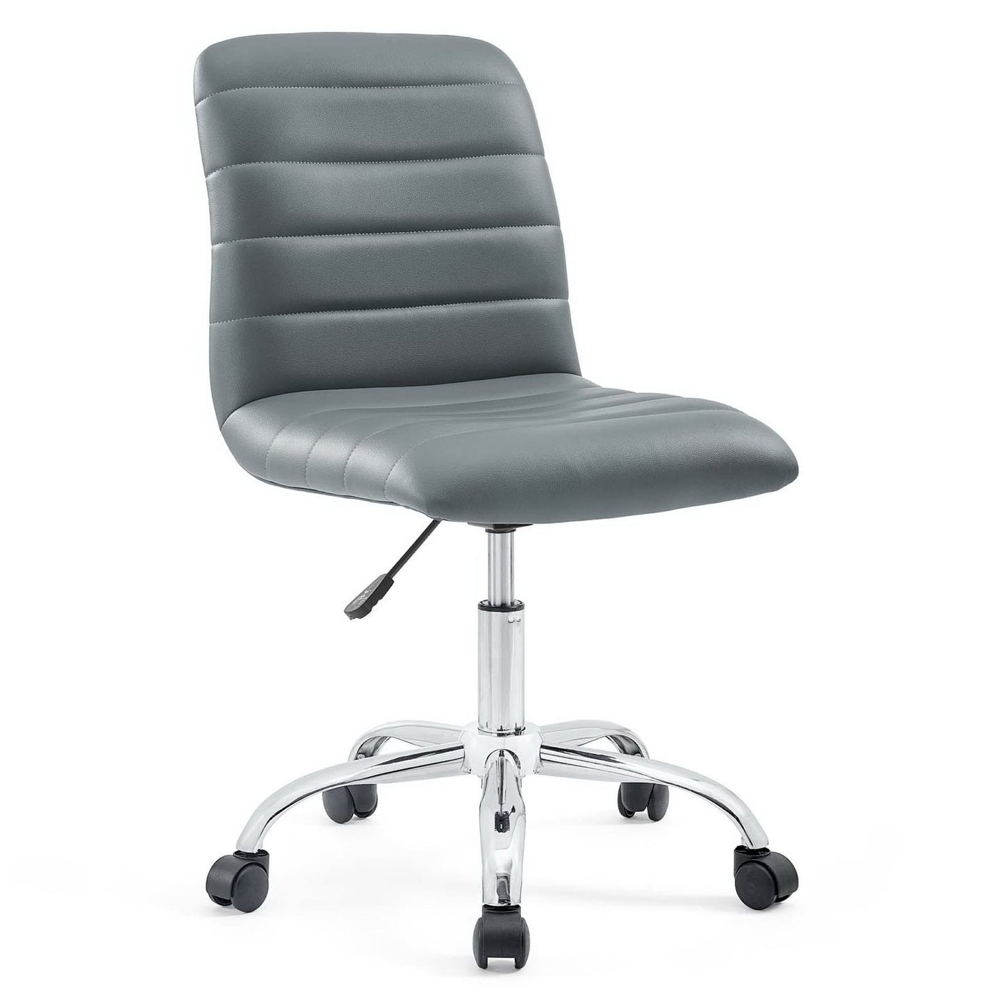 Modway - Ripple Armless Mid Back Vinyl Office Chair by Modway  Office Furniture Office Chairs Gray - EEI-1532-GRY
