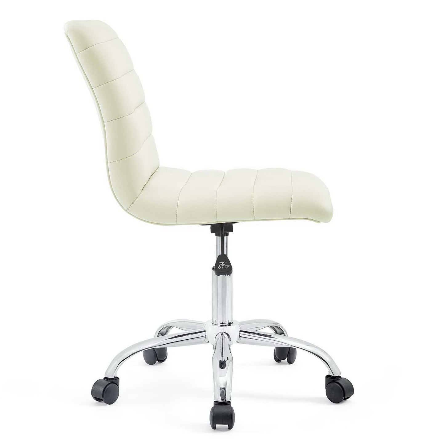 Modway - Ripple Armless Mid Back Vinyl Office Chair by Modway  Office Furniture Office Chairs White - EEI-1532-WHI