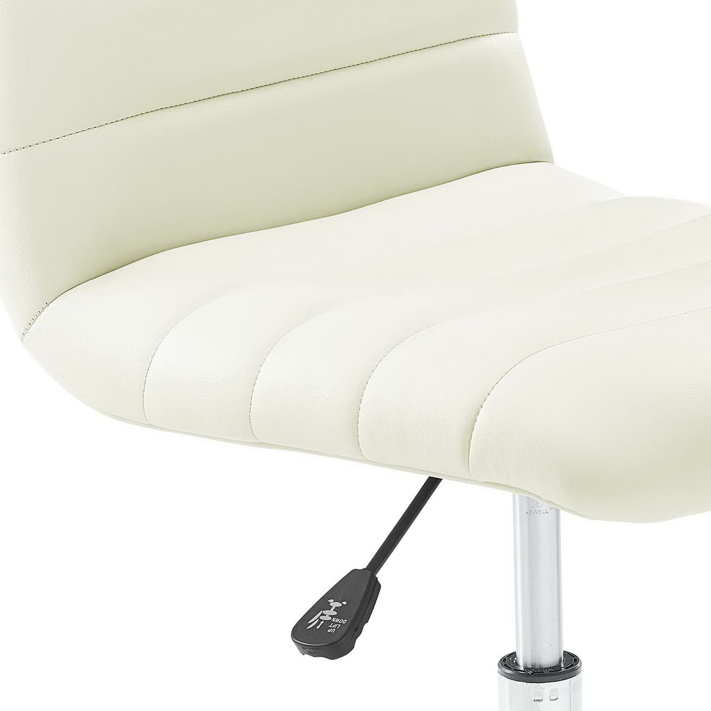 Modway - Ripple Armless Mid Back Vinyl Office Chair by Modway  Office Furniture Office Chairs White - EEI-1532-WHI