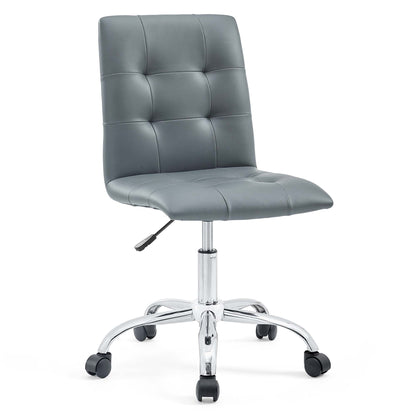 Modway Outlet Prim Armless Mid Back Office Chair by Modway  Office Furniture Furniture Gray - EEI-1533-GRY