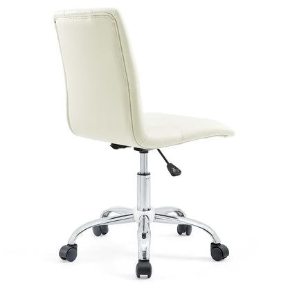 Modway - Prim Armless Mid Back Office Chair by Modway  Office Furniture Office Chairs White - EEI-1533-WHI