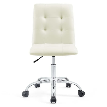 Modway - Prim Armless Mid Back Office Chair by Modway  Office Furniture Office Chairs White - EEI-1533-WHI