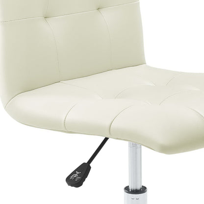 Modway - Prim Armless Mid Back Office Chair by Modway  Office Furniture Office Chairs White - EEI-1533-WHI