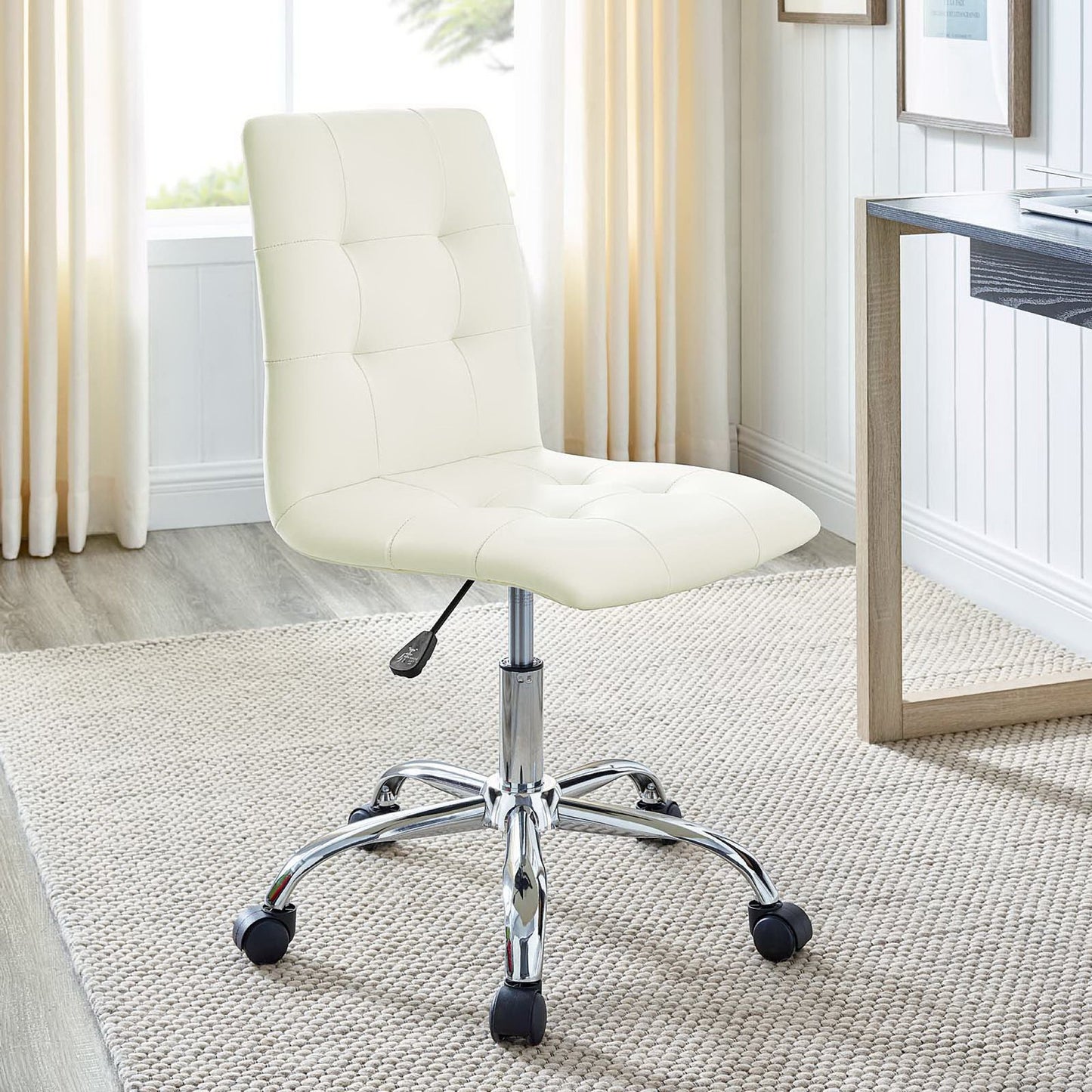 Modway - Prim Armless Mid Back Office Chair by Modway  Office Furniture Office Chairs White - EEI-1533-WHI