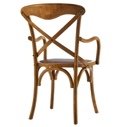 Modway - Gear Dining Armchair by Modway  Bar and Dining Dining Chairs Brown - EEI-1538-WAL