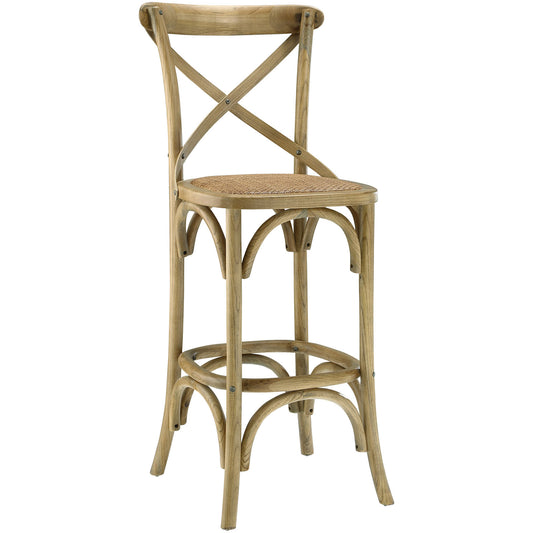 Modway Outlet Gear Bar Stool by Modway  Bar and Dining Furniture Natural - EEI-1540-NAT