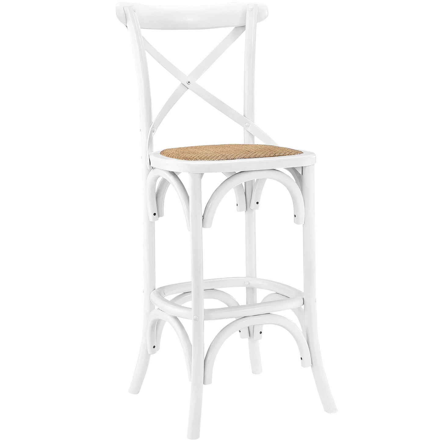 Modway Outlet Gear Bar Stool by Modway  Bar and Dining Furniture White - EEI-1540-WHI