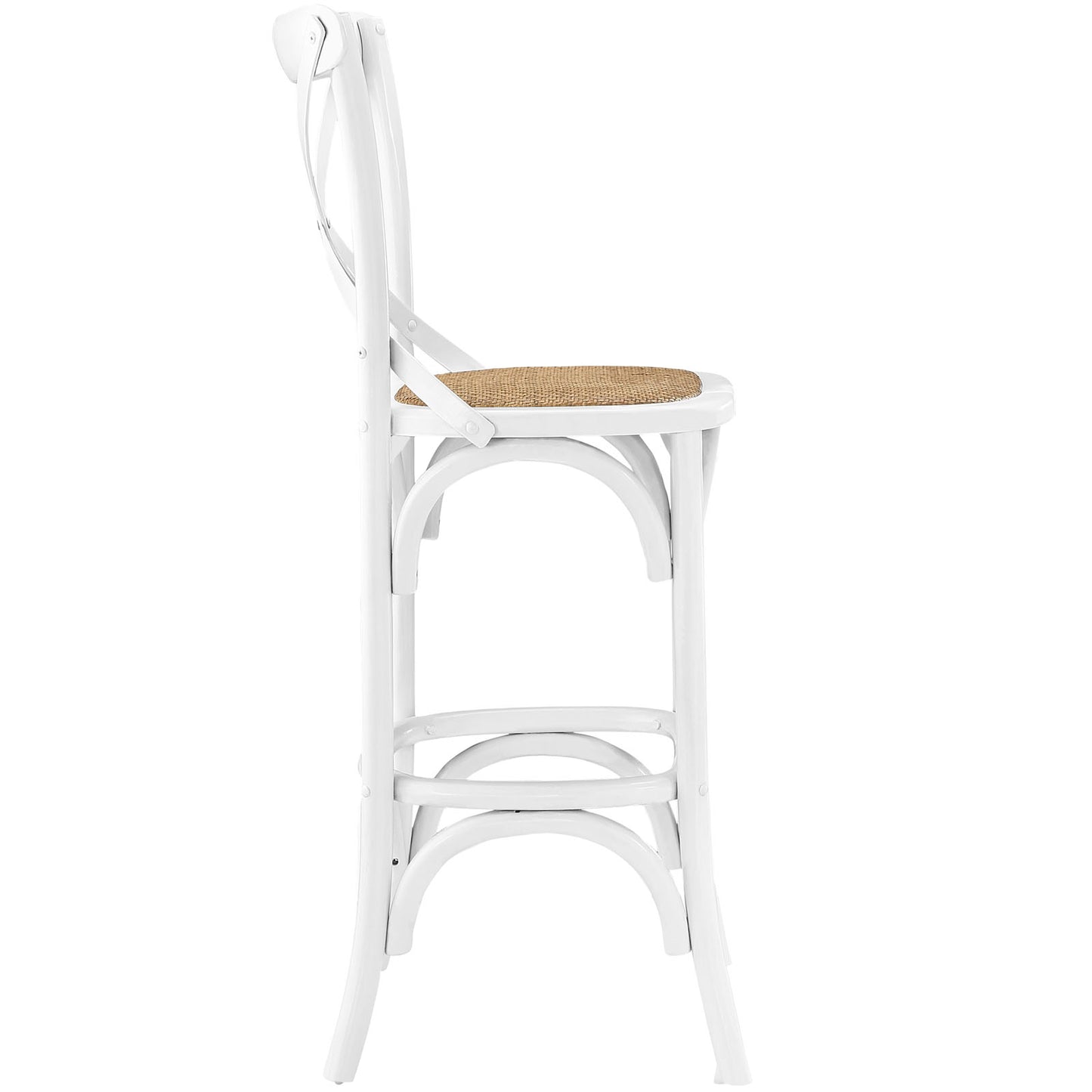 Modway Outlet Gear Bar Stool by Modway  Bar and Dining Furniture White - EEI-1540-WHI