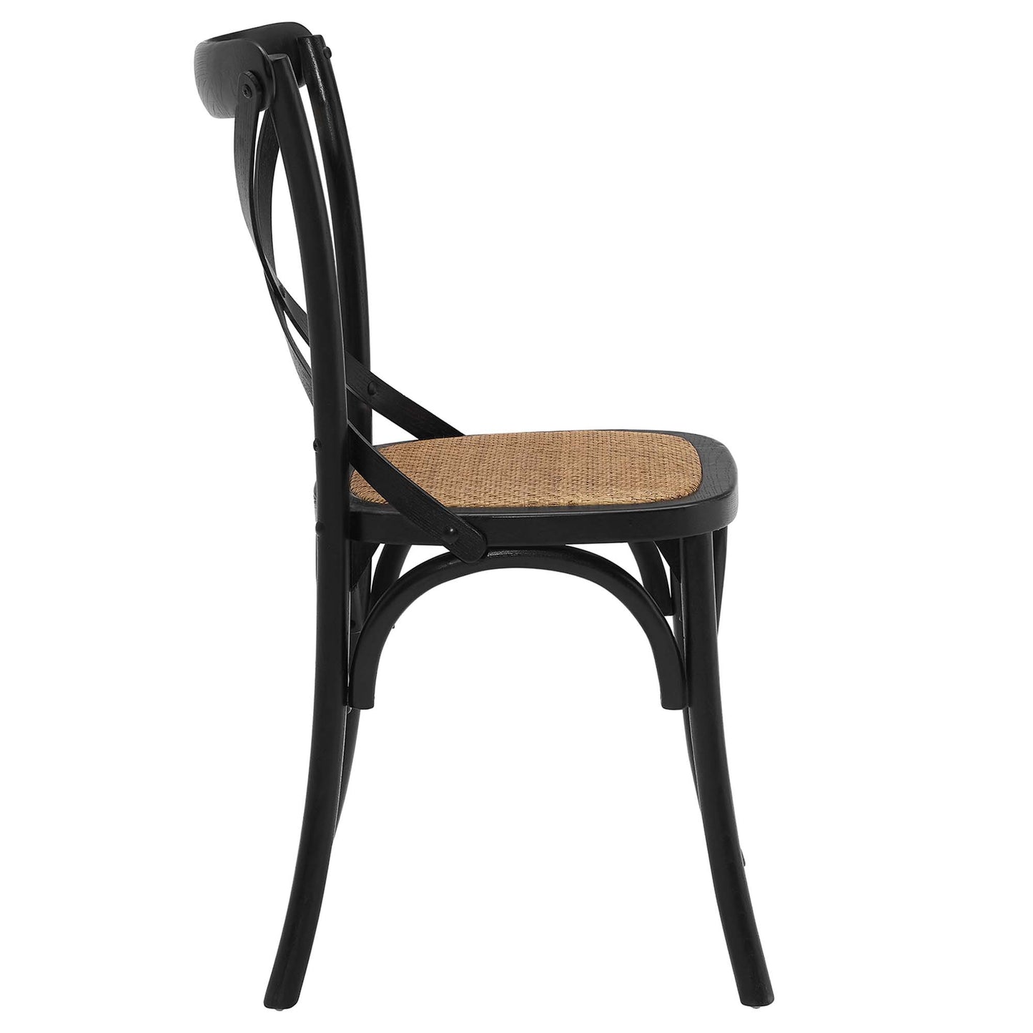 Modway - Gear Dining Side Chair by Modway  Bar and Dining Dining Chairs Black - EEI-1541-BLK