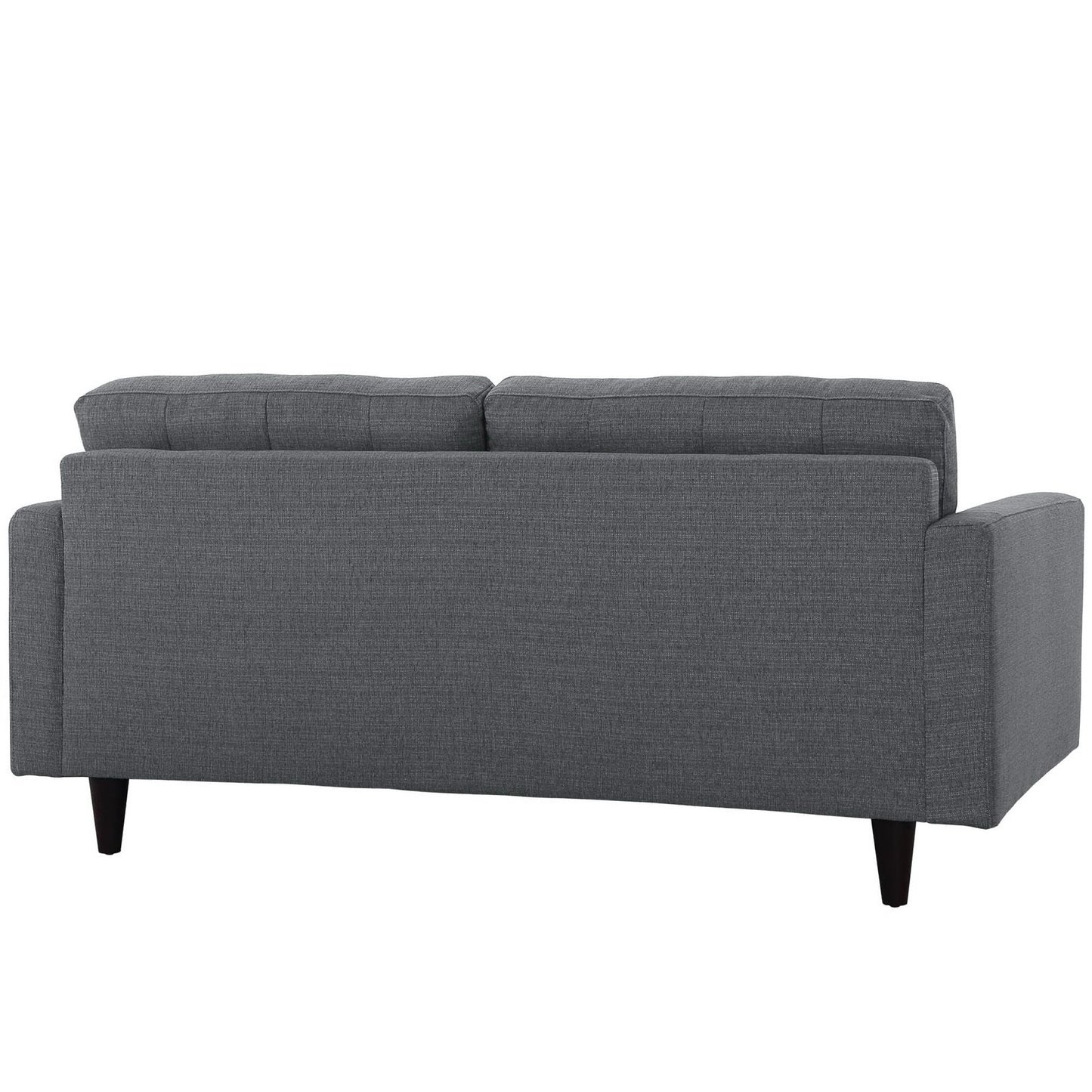 Modway Outlet Empress Upholstered Fabric Loveseat by Modway  Living Room Furniture Gray - EEI-1547-DOR