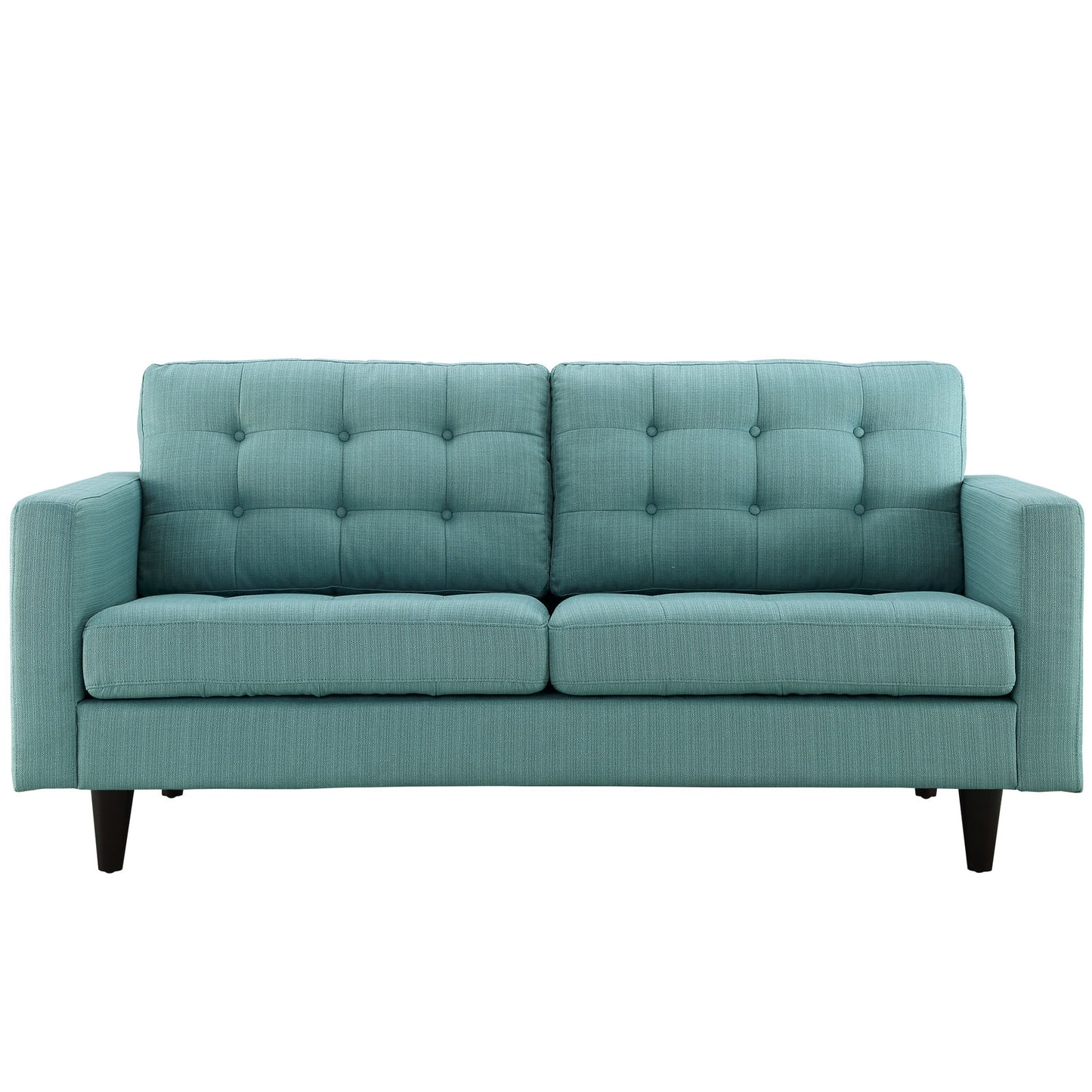 Modway Outlet Empress Upholstered Fabric Loveseat by Modway  Living Room Furniture Laguna - EEI-1547-LAG