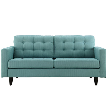 Modway Outlet Empress Upholstered Fabric Loveseat by Modway  Living Room Furniture Laguna - EEI-1547-LAG