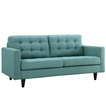 Modway Outlet Empress Upholstered Fabric Loveseat by Modway  Living Room Furniture Laguna - EEI-1547-LAG