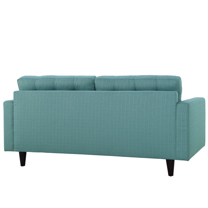 Modway Outlet Empress Upholstered Fabric Loveseat by Modway  Living Room Furniture Laguna - EEI-1547-LAG