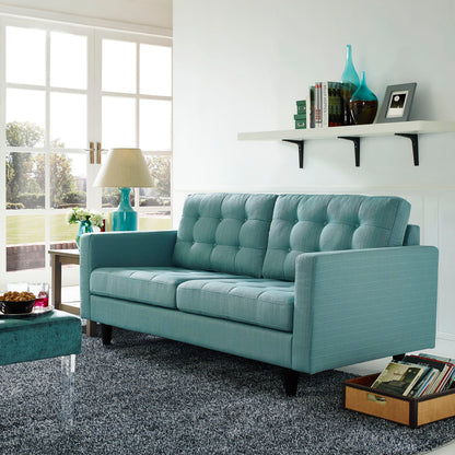 Modway Outlet Empress Upholstered Fabric Loveseat by Modway  Living Room Furniture Laguna - EEI-1547-LAG