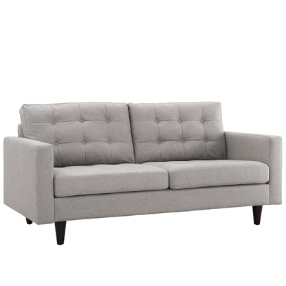 Modway Outlet Empress Upholstered Fabric Loveseat by Modway  Living Room Furniture Light Gray - EEI-1547-LGR