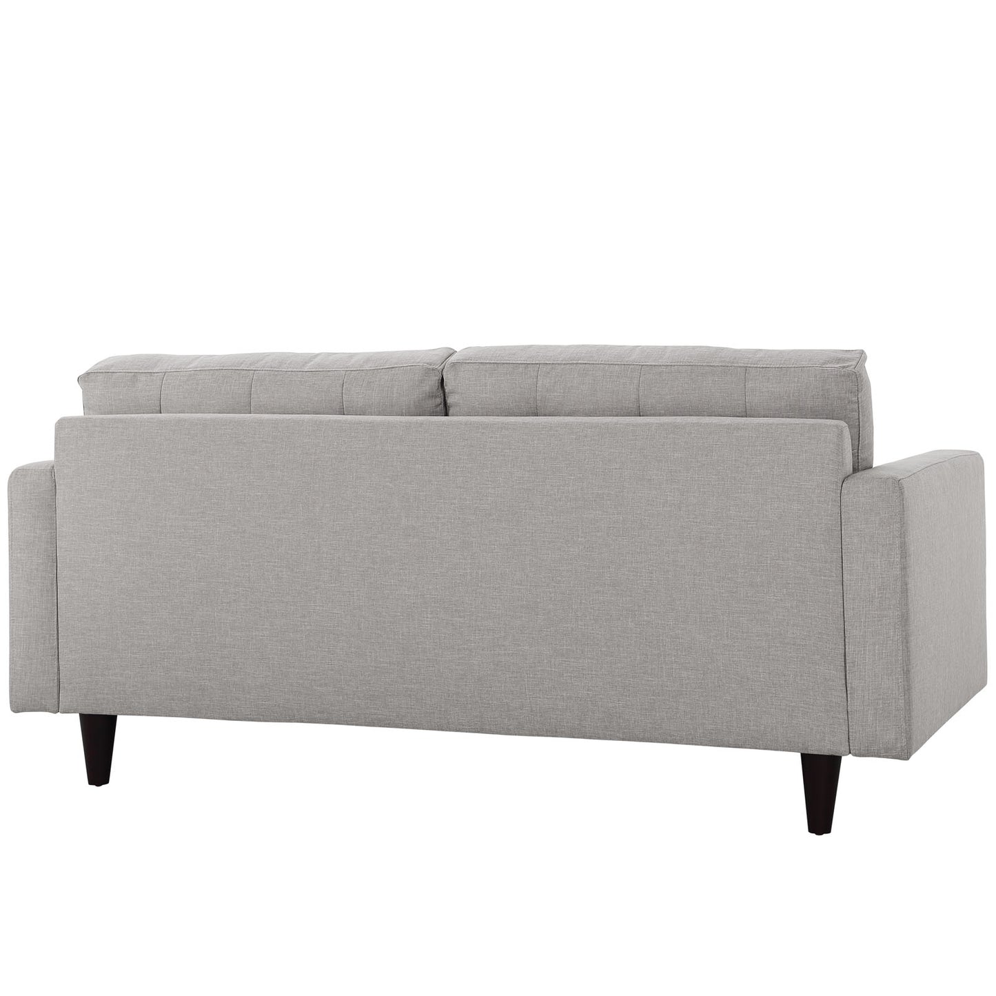 Modway Outlet Empress Upholstered Fabric Loveseat by Modway  Living Room Furniture Light Gray - EEI-1547-LGR