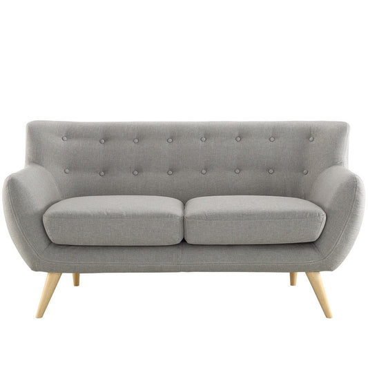Modway Outlet Remark Upholstered Fabric Loveseat by Modway  Living Room Furniture Light Gray - EEI-1632-LGR