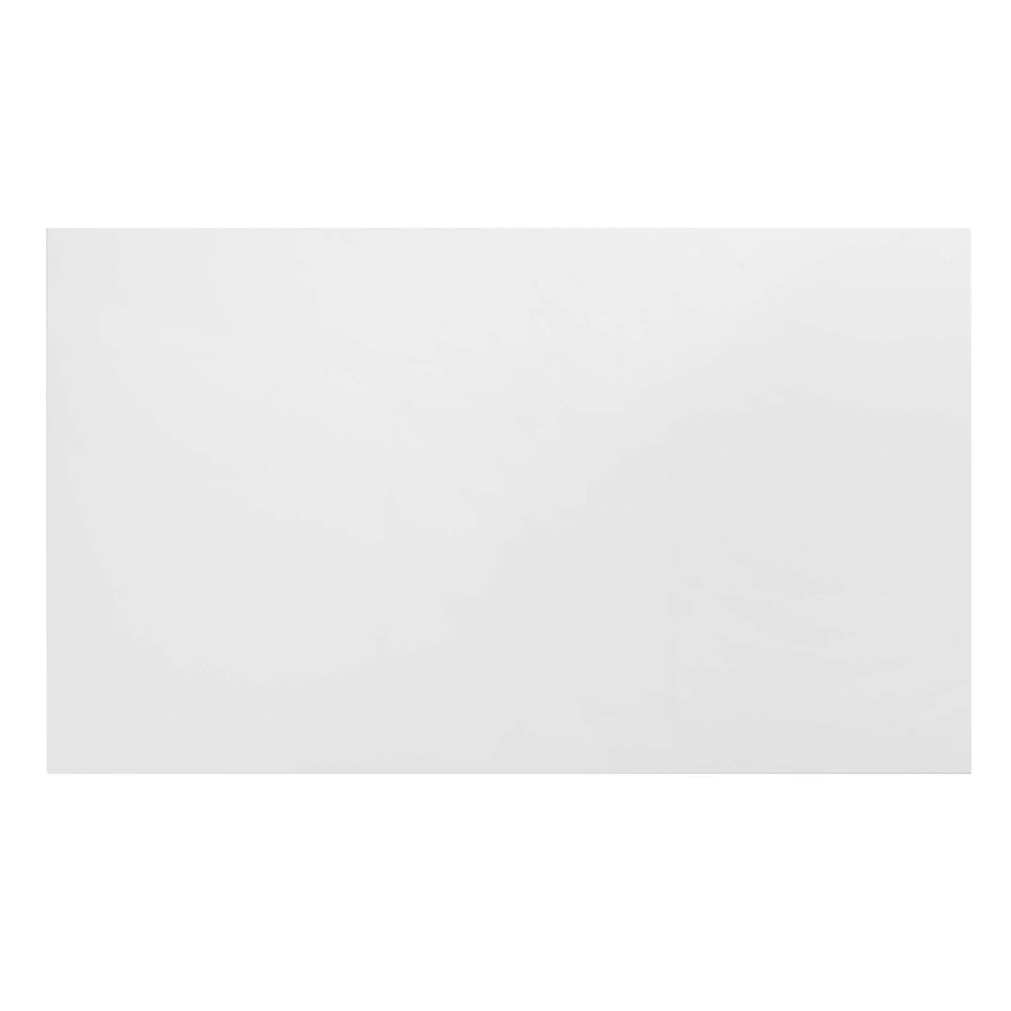 White rectangular card with smooth matte finish; minimalist stationery item.