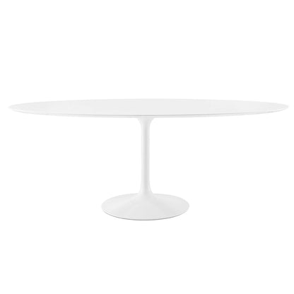 Modway - Lippa 78" Oval Wood Dining Table by Modway  Bar and Dining Bar and Dining Tables White - EEI-1657-WHI