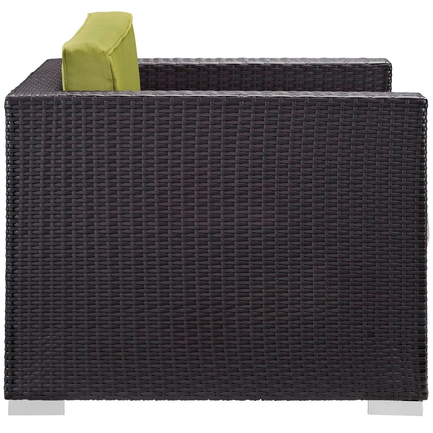 Modway Outlet Gather Outdoor Patio Armchair by Modway  Outdoor Furniture Furniture Espresso Peridot - EEI-1690-EXP-PER