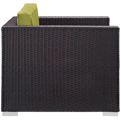 Modway Outlet Gather Outdoor Patio Armchair by Modway  Outdoor Furniture Furniture Espresso Peridot - EEI-1690-EXP-PER