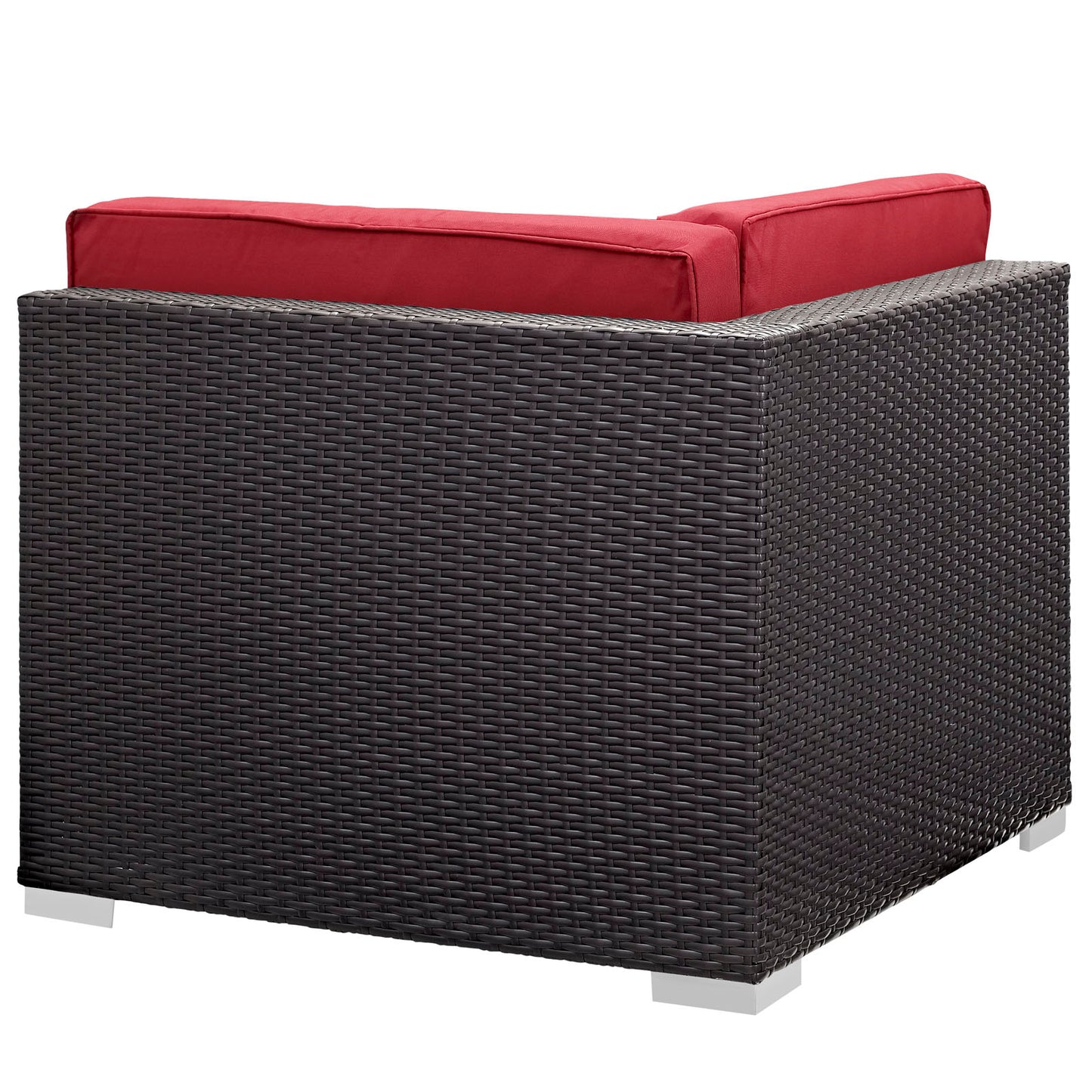 Modway Outlet Gather Outdoor Patio Corner Sectional Set of 2 by Modway  Outdoor Furniture Furniture Espresso Red - EEI-1691-EXP-RED