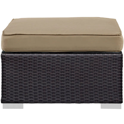 Modway - Convene 5 Piece Outdoor Patio Sectional Set by Modway  Outdoor Furniture Sofa Sectionals Brown - EEI-1809-EXP-MOC-SET