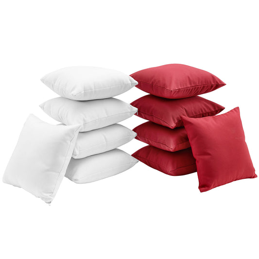 Modway Outlet Gather 10 Piece Outdoor Patio Pillow Set by Modway  Outdoor Furniture Furniture White Red - EEI-1698-WHI-RED
