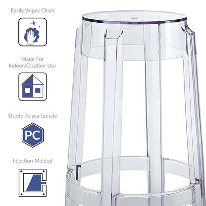 Modway - Casper Backless Bar Stool by Modway  Bar and Dining Bar and Counter Stools Clear - EEI-170-CLR