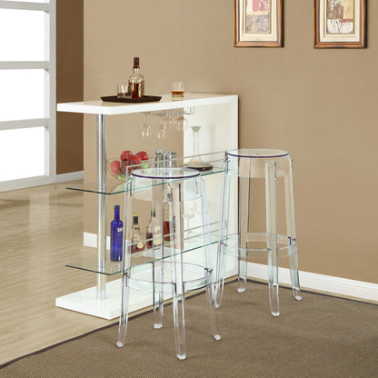 Modway - Casper Backless Bar Stool by Modway  Bar and Dining Bar and Counter Stools Clear - EEI-170-CLR
