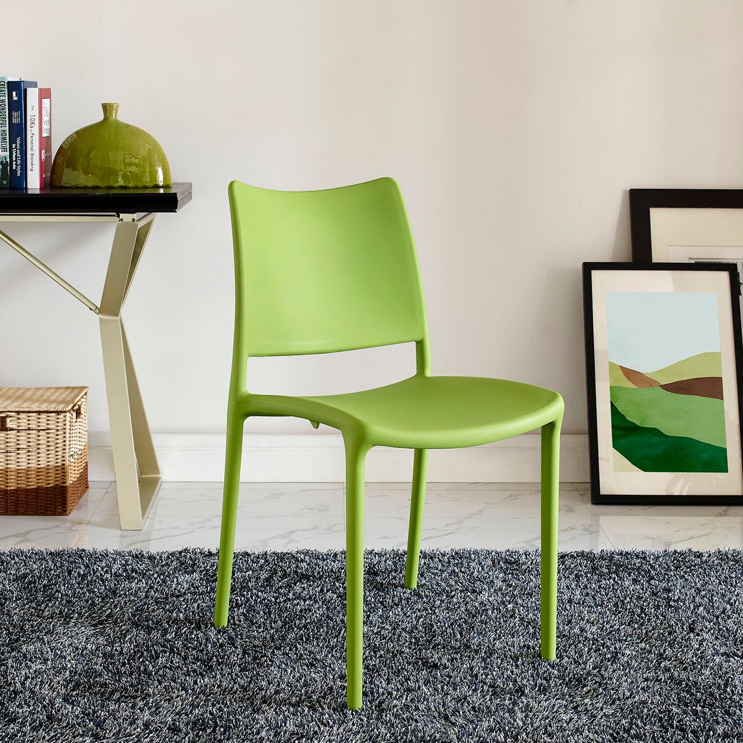 Modway - Hipster Dining Side Chair by Modway  Bar and Dining Dining Chairs Green - EEI-1703-GRN