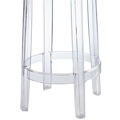 Modway - Casper Backless Counter Stool by Modway  Bar and Dining Bar and Counter Stools Clear - EEI-171-CLR