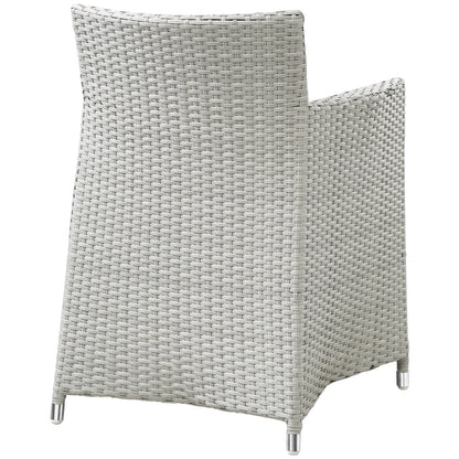 Modway Outlet Junction Outdoor Patio Wicker Armchair Set of 2 by Modway  Outdoor Furniture Furniture Gray White - EEI-1738-GRY-WHI-SET