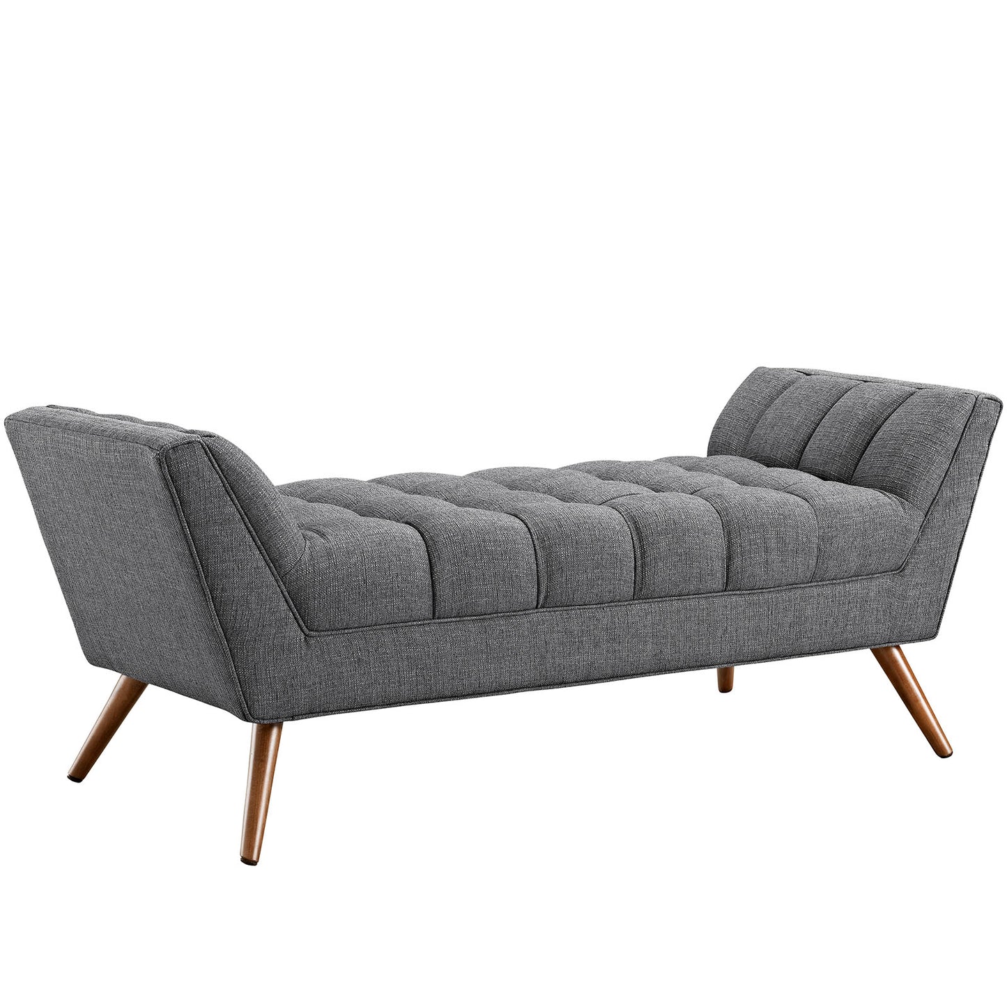Modway Outlet Response Medium Upholstered Fabric Bench by Modway  Living Room Furniture Gray - EEI-1789-DOR