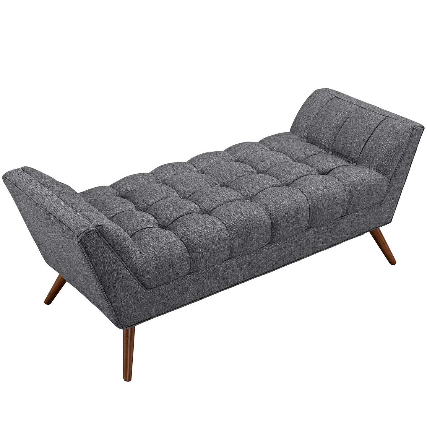 Modway Outlet Response Medium Upholstered Fabric Bench by Modway  Living Room Furniture Gray - EEI-1789-DOR