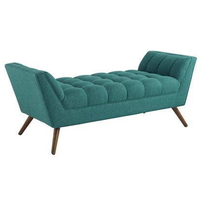 Modway Outlet Response Medium Upholstered Fabric Bench by Modway  Living Room Furniture Teal - EEI-1789-TEA