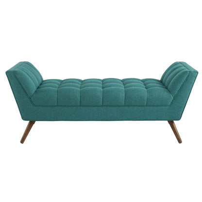 Modway Outlet Response Medium Upholstered Fabric Bench by Modway  Living Room Furniture Teal - EEI-1789-TEA