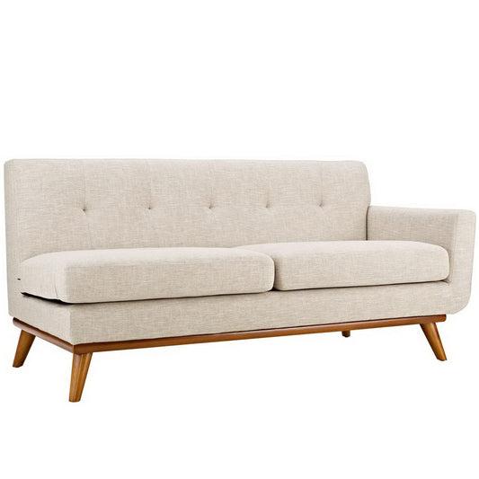 Modway Outlet Engage Right-Arm Upholstered Fabric Loveseat by Modway  Living Room Furniture Beige - EEI-1792-BEI