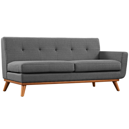 Modway Outlet Engage Right-Arm Upholstered Fabric Loveseat by Modway  Living Room Furniture Gray - EEI-1792-DOR
