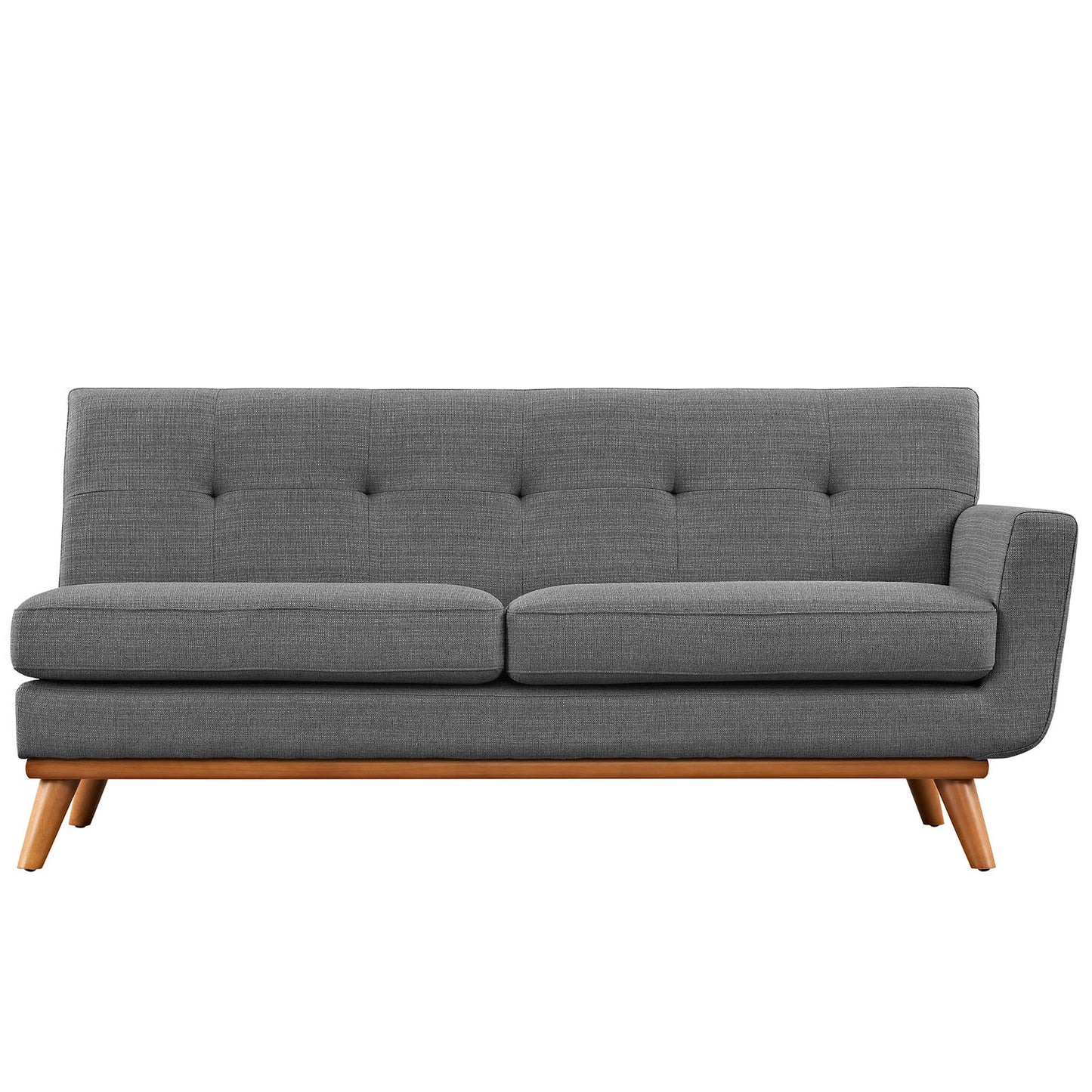 Modway Outlet Engage Right-Arm Upholstered Fabric Loveseat by Modway  Living Room Furniture Gray - EEI-1792-DOR