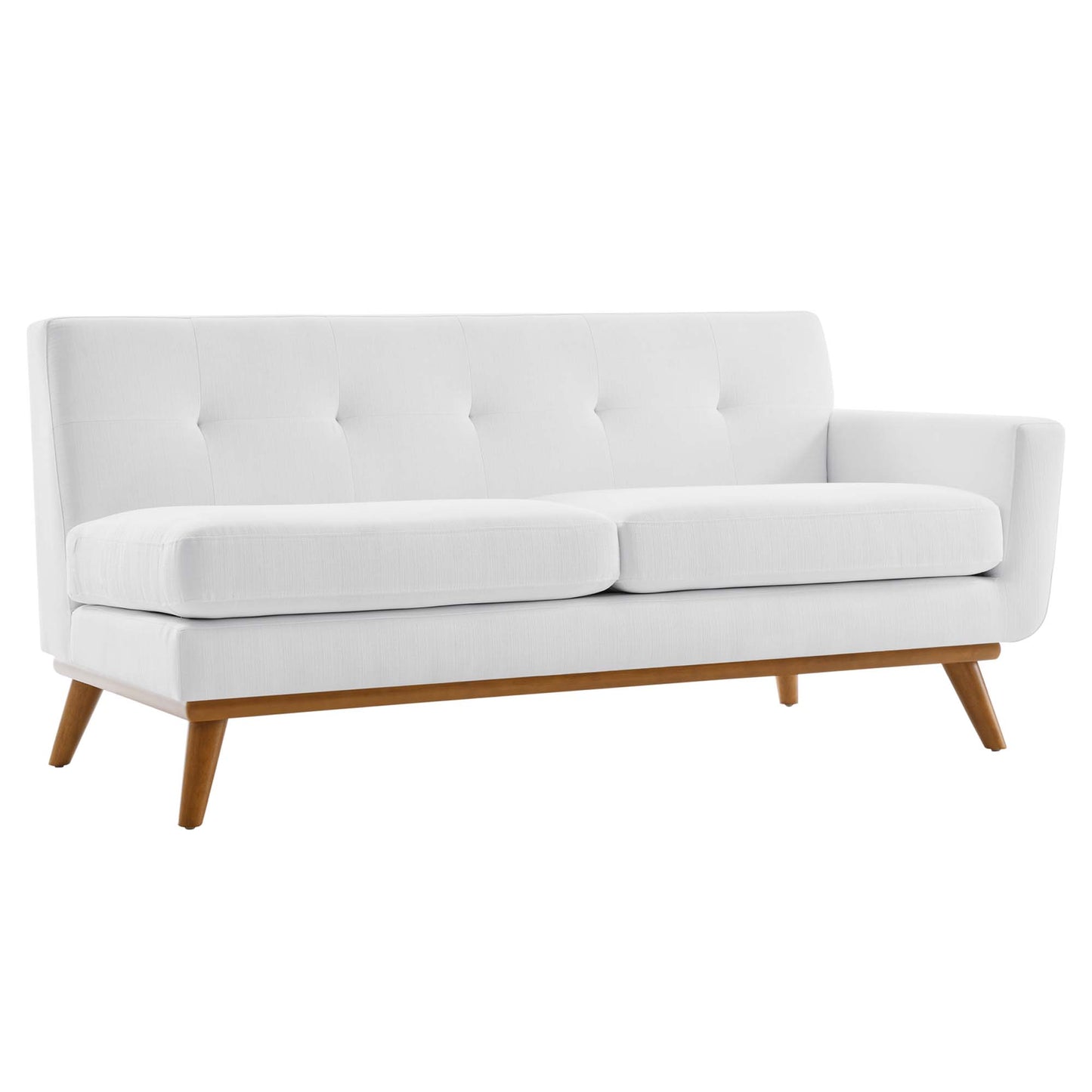 Modway Outlet Engage Right-Arm Upholstered Fabric Loveseat by Modway  Living Room Furniture White - EEI-1792-WHI