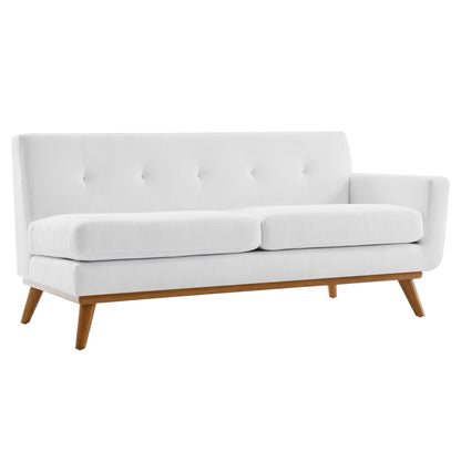 Modway Outlet Engage Right-Arm Upholstered Fabric Loveseat by Modway  Living Room Furniture White - EEI-1792-WHI