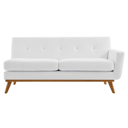 Modway Outlet Engage Right-Arm Upholstered Fabric Loveseat by Modway  Living Room Furniture White - EEI-1792-WHI
